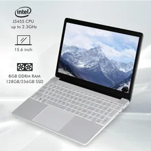 Ordenador portátil para estudiantes, Notebook de 15,6 pulgadas, 6GB RAM, 128GB, 256GB, SSD, Intel j3455, Quad Core, Windows 10, con puerto RJ45 para oficina