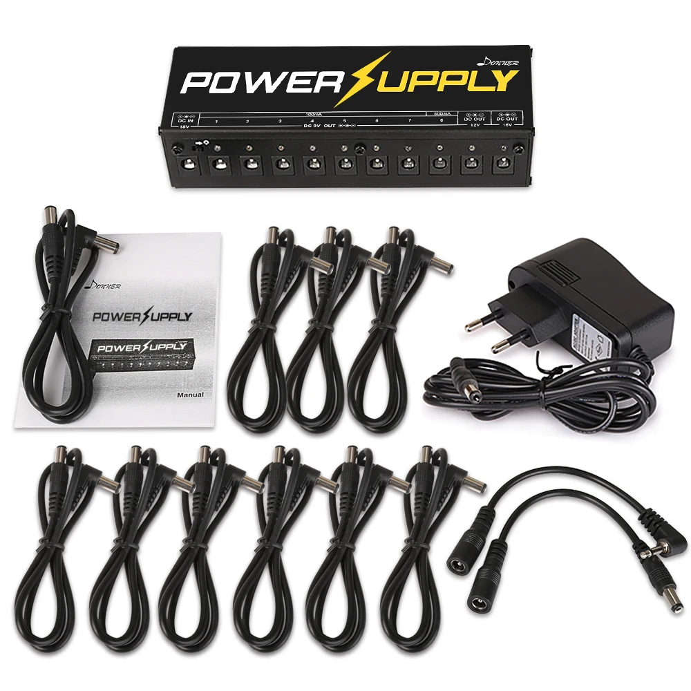 Donner 1pcs Guitar Pedal Pedalboard Accessories Distortion Fuzz Flange Drive Effects Guitar Power Supply Cable Adapter Parts New Guitar Parts Accessories Aliexpress