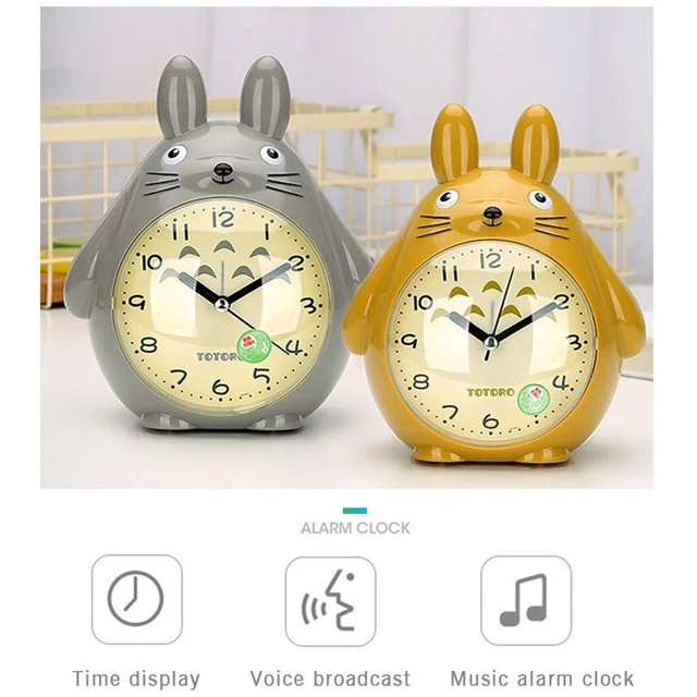 Sanrio Hello Kitty Children's Smart Alarm Clock Bluetooth Speaker Middle  School Student Bedroom Decorations Girl LED Night Light