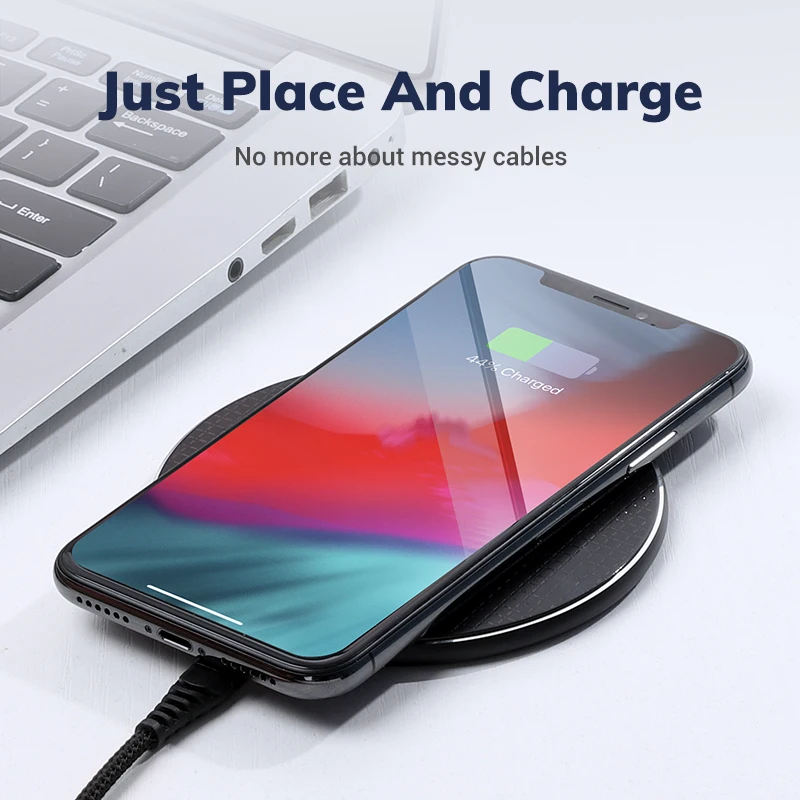 10 Вт Qi Беспроводное зарядное устройство для iPhone Xs Max X 8 Plus Быстрая зарядка коврик для samsung Note 9 Note 8 S10 Plus USB зарядное устройство для телефона