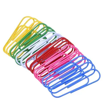 

MIX Color Paper Clips Student Stationery Large Metal Clip Cute Office Accessorie
