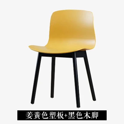 Темно-серый Nordic ins leisure solid wood dining chair simple modern small family coffee house household creative Danish designer chair - Цвет: Темно-серый