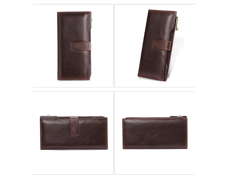 Модный кошелек из натуральной кожи женские кошельки и кошельки RFID визитница портмоне для девочек Carteira Feminina женская сумка-клатч
