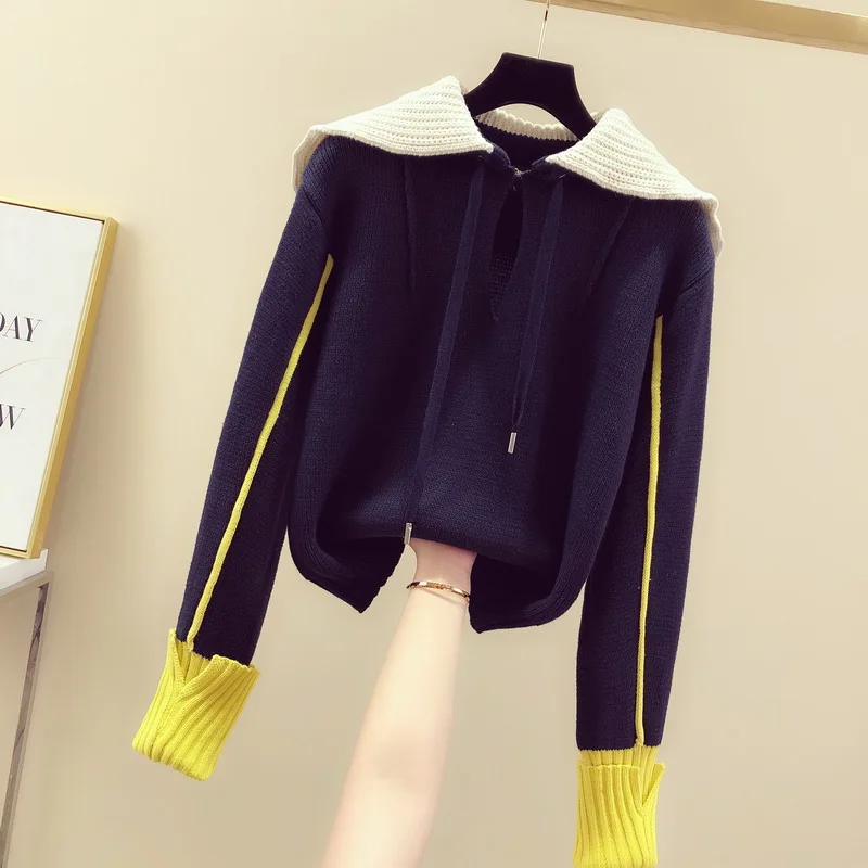 Pullovers Sweater Female Autumn New Korean Style Wild Fashion Women Sweaters Long Sleeve Casual Women Knit Tops