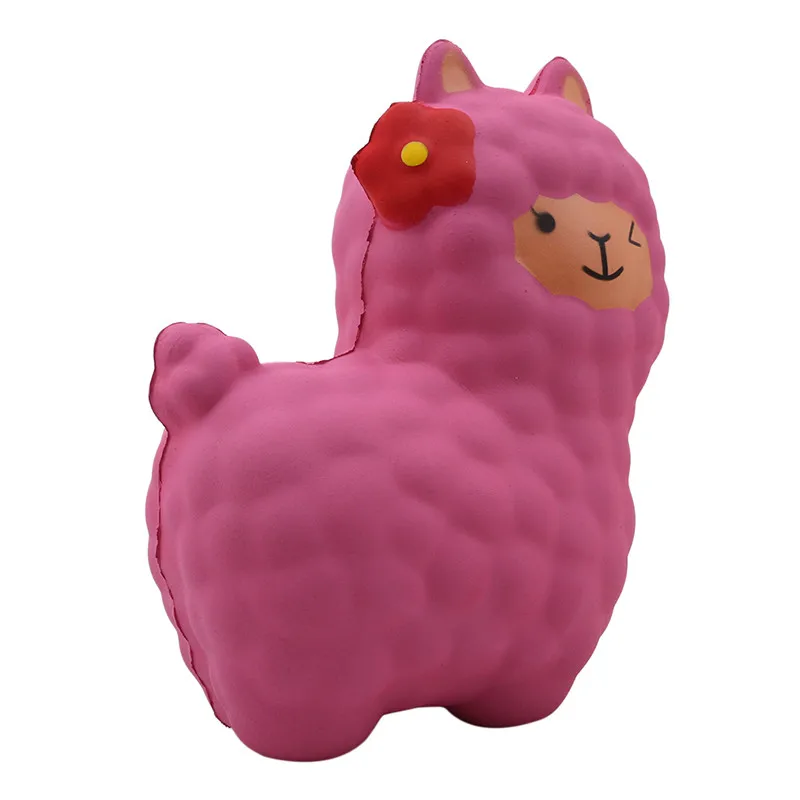 Jumbo Squishie Милая Радуга Альпака хлеб мягкий медленно поднимающийся кулон телефон ремни эластичный сжимаются Ароматические торт детские игрушки рождественские подарки