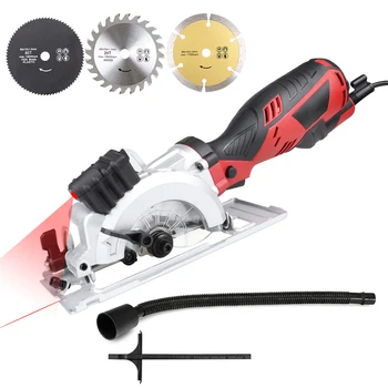 

600W DIY Mini Circular Saw with Laser For Cut Wood Multifunction Handheld Electric Chainsaw Portable Flip Chip Cutting Machine