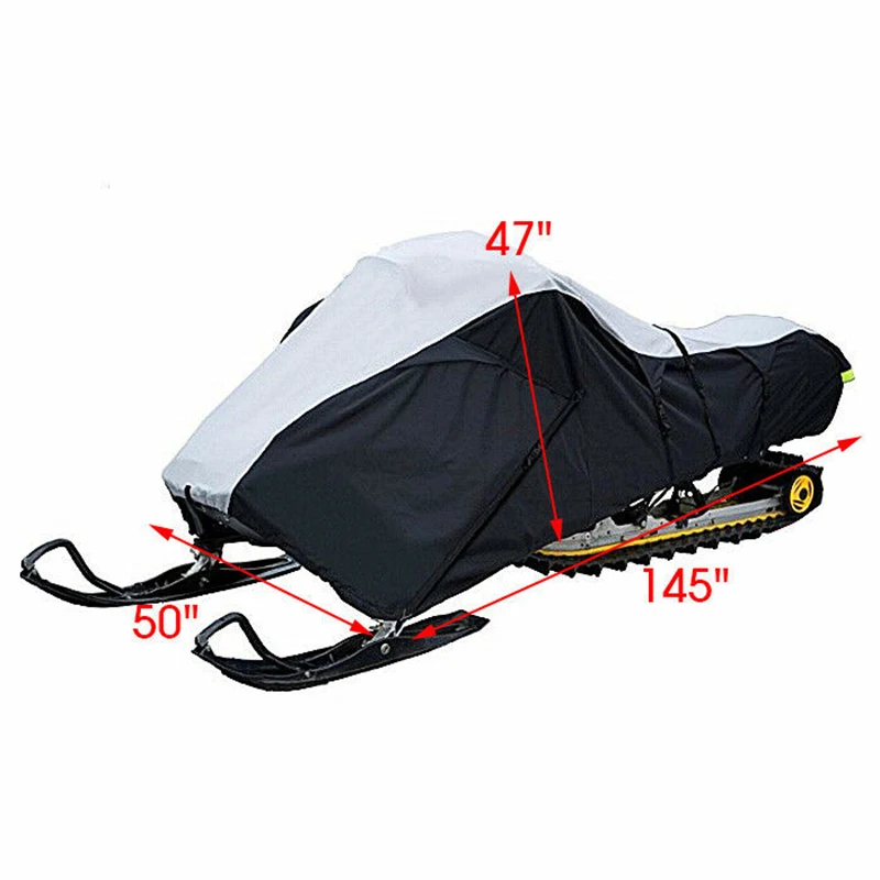 145X51X48 дюймов водонепроницаемый Trailerable открытый лыжный снегоход Sled чехол для хранения