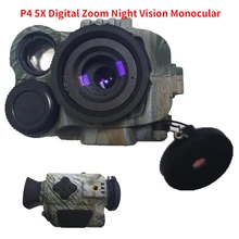 

P4 5X Digital Zoom Night Vision Monocular Goggle Hunting Telescope 200M Infrared Camera Photo DVR For Hunting night vision
