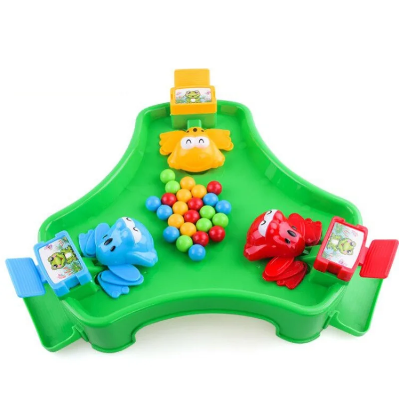 Hilittlekids детские развивающие игрушки для кормления, для еды бобы лягушки захватывающие родитель-ребенок интерактивные настольные игры - Цвет: Three people