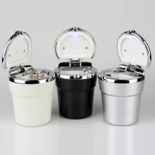 Роскошная автомобильная пепельница, светодиодный светильник, сигарета, дым, для путешествий, для удаления золы, цилиндр, автомобильный Бездымный Держатель для чашки дыма, автомобильные аксессуары