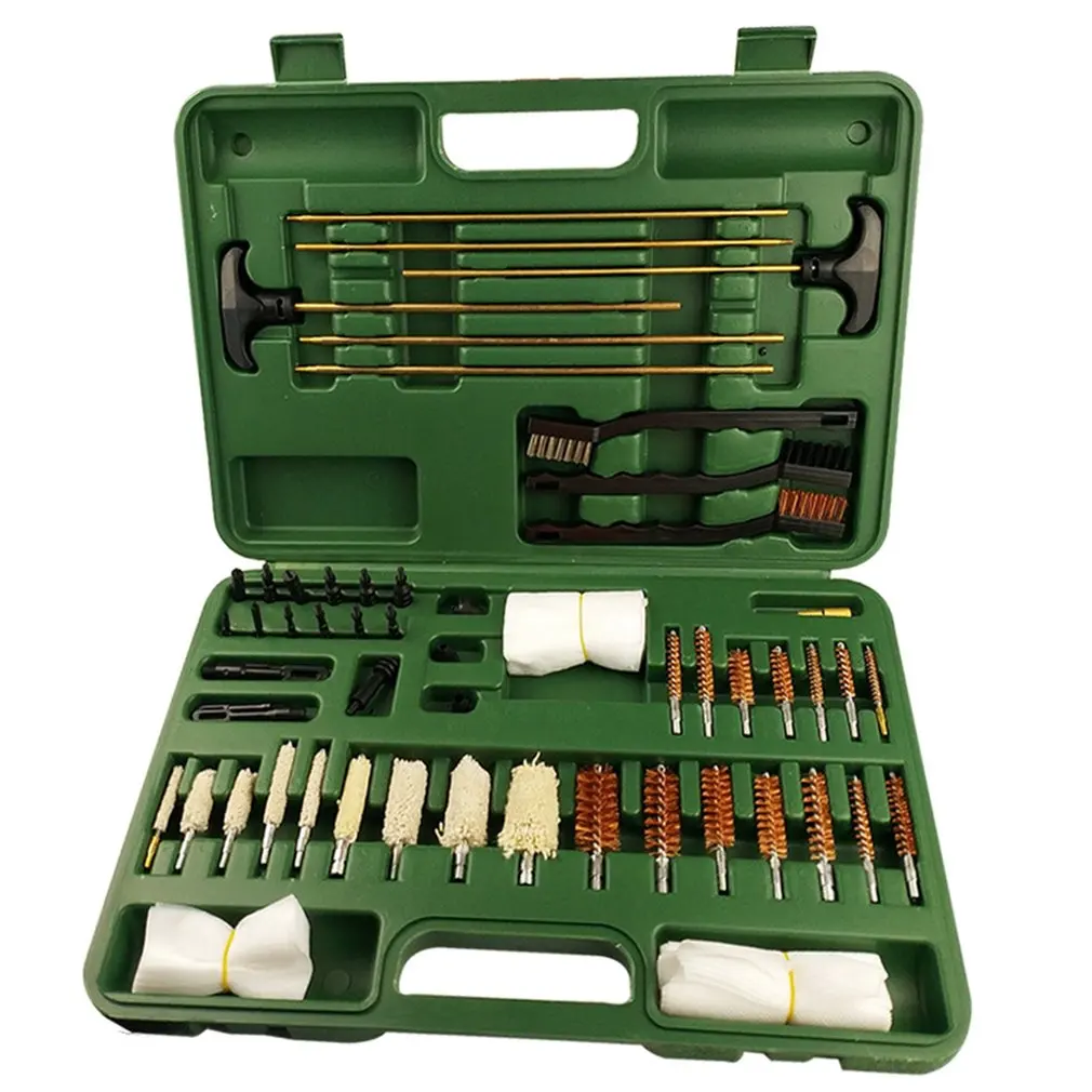 

G190 62pcs Suit Multi-function Copper Wire Cotton Brush Wooden Box Tube Brush Wire Brush Clean Tube Brush Set Cleaning Tools