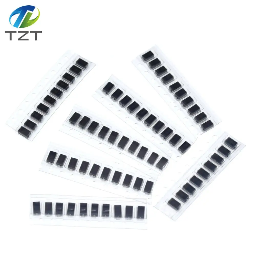 70 шт./лот SMD M1 1N4001 M4 1N4004 M7 1N4007 SS14 US1M RS1M SS34 7 ценности* 10 шт. комплект диод Шоттки комплект пакет посылка