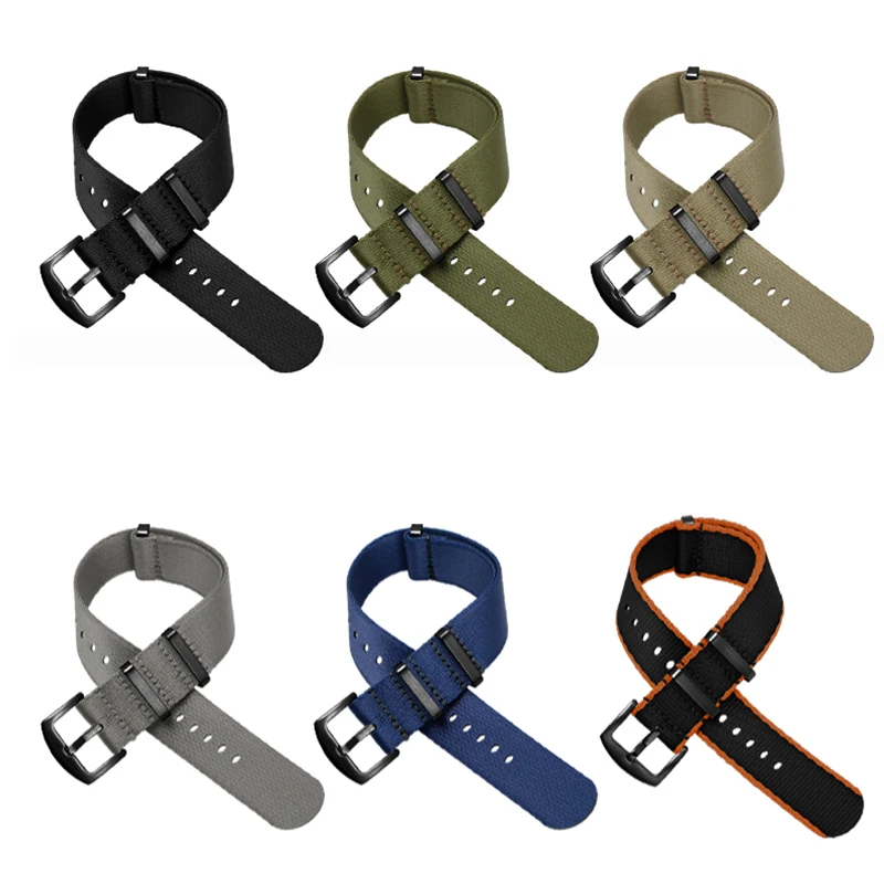 Cinturino In Nylon Di Alta Qualità Per Omega Seamaster Speedmaster Rox Mido Seiko Wristband 20Mm 22Mm