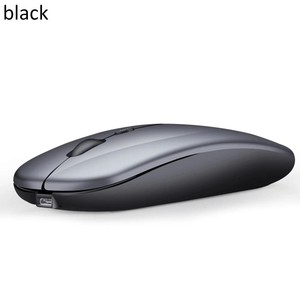 Черный X1 Wireless Mouse Bluetooth 5.0+ 2.4GHz Mouse Dual Mode Charging Mouse Mute Silent Notebook Game Wireless Mouse Portable Mouse - Цвет: Черный