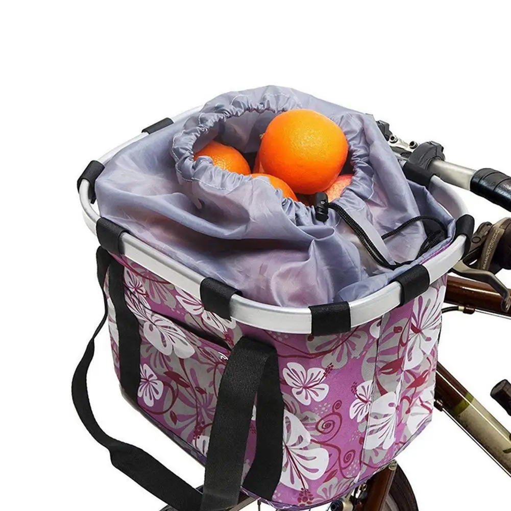 

Bicycle Basket Pouch Bike Bags Bicycle Front Bag Pet Carrier Cycling Top Tube Frame Front Carrier Bag Aluminum Alloy