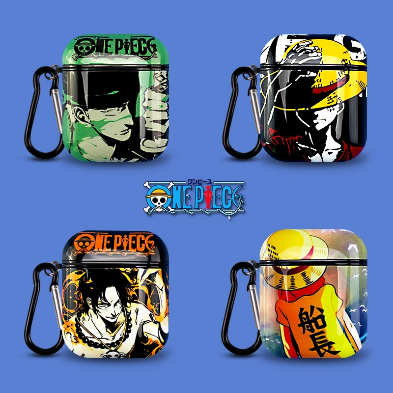 Для Apple Airpods 1/2 японский мультфильм Наруто Один Кусок Roronoa Зоро Луффи Ace Uchiha Sasuke