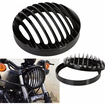 

Black Aluminum Headlight Grill Cover For Harley Sportster XL 883 1200 2004-2014 Motorcycle Accessories