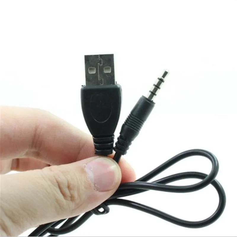 3,5 мм AUX аудио к USB 2,0 Мужской Кабель-переходник для зарядки шнур для автомобиля MP3