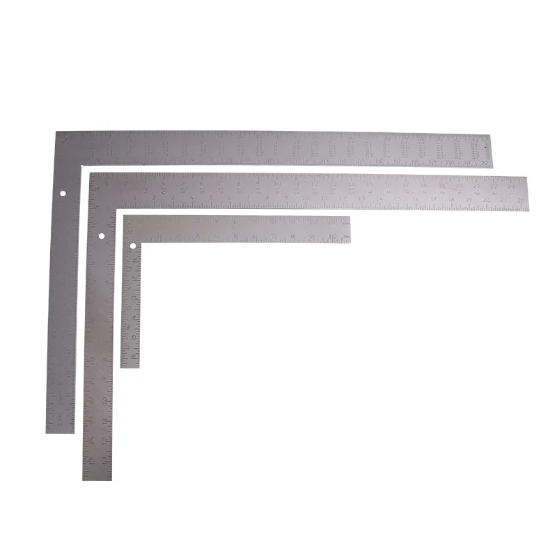 

CJ-5010 Carbon Steel Right Angle Esquadro Thick Multi-functional Level L-square Woodworking Decoration 90-Degree Angle Ruler