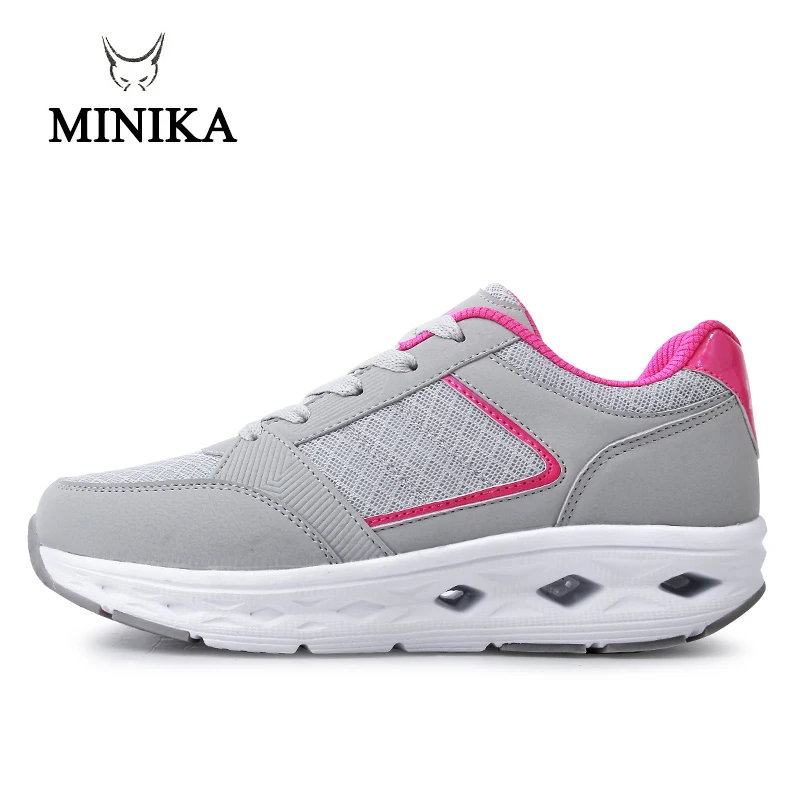 Minika/Женская Тонизирующая обувь; женские кроссовки для похудения; Новинка года; женские амортизирующие кроссовки для путешествий, визуально увеличивающие рост