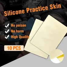 10 шт. Высокое качество Черный практика кожи 8X" татуировки комплект поставки