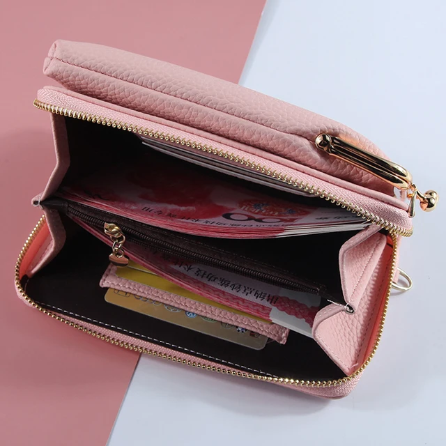 Buy CheapGeestock Women Phone Crossbody Bag PU Leather MINI Shoulder Messenger Bag Large Capacity Travel Portable Coin Purse Card Pouch.