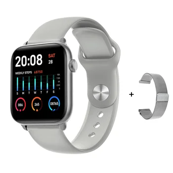 

Smart Watch Android Temperature Smartwatch With Heart Rate Monitor Blood Pressure Oxygen Waterproof IP68 for IOS Andorid VS GTS