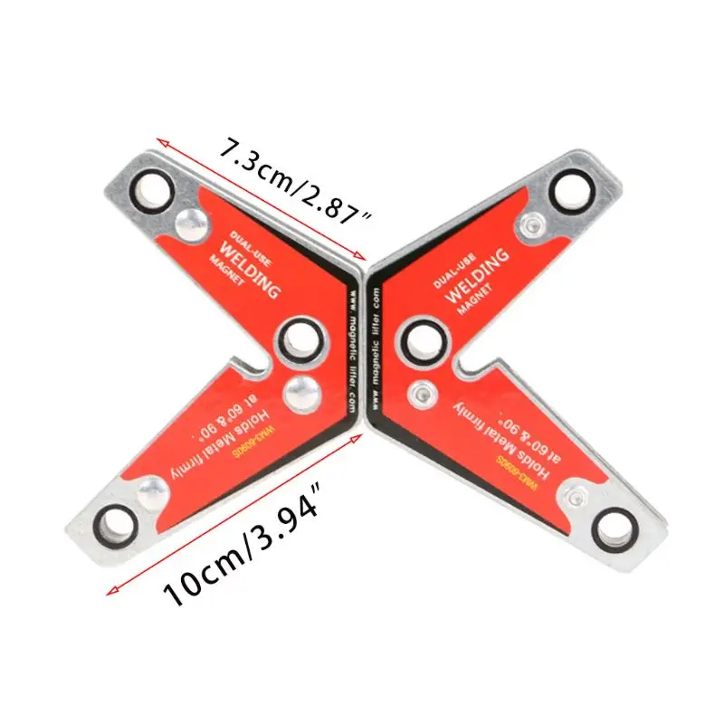 2 шт MW3-6090S сильный угол сварки 60 °/90 ° магнитный держатель