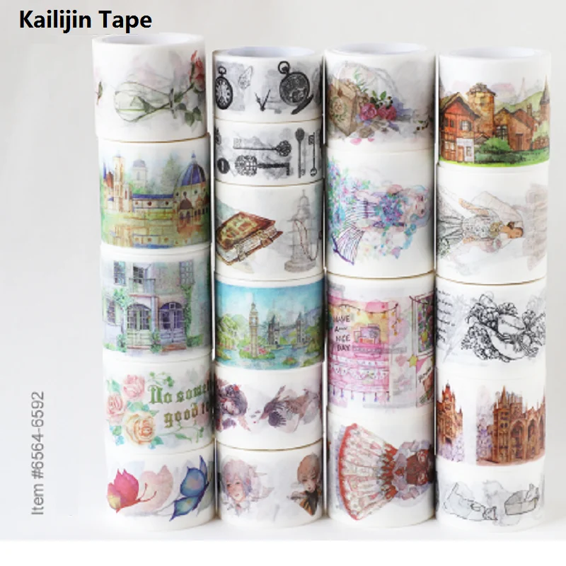 Vooruitzicht schade bak Hot Koop Washi Tape Mooie Disign Washi Papier Tape Landschap Washi Tape|Plakband  voor Kantoor| - AliExpress