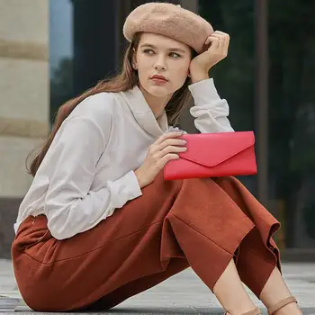 

Bageek 1pc Long Tassel Pendant Decor Wallet Fashion Tassel Button Card Wallet Clutch Wallet Clutch Purse PU Leather Material