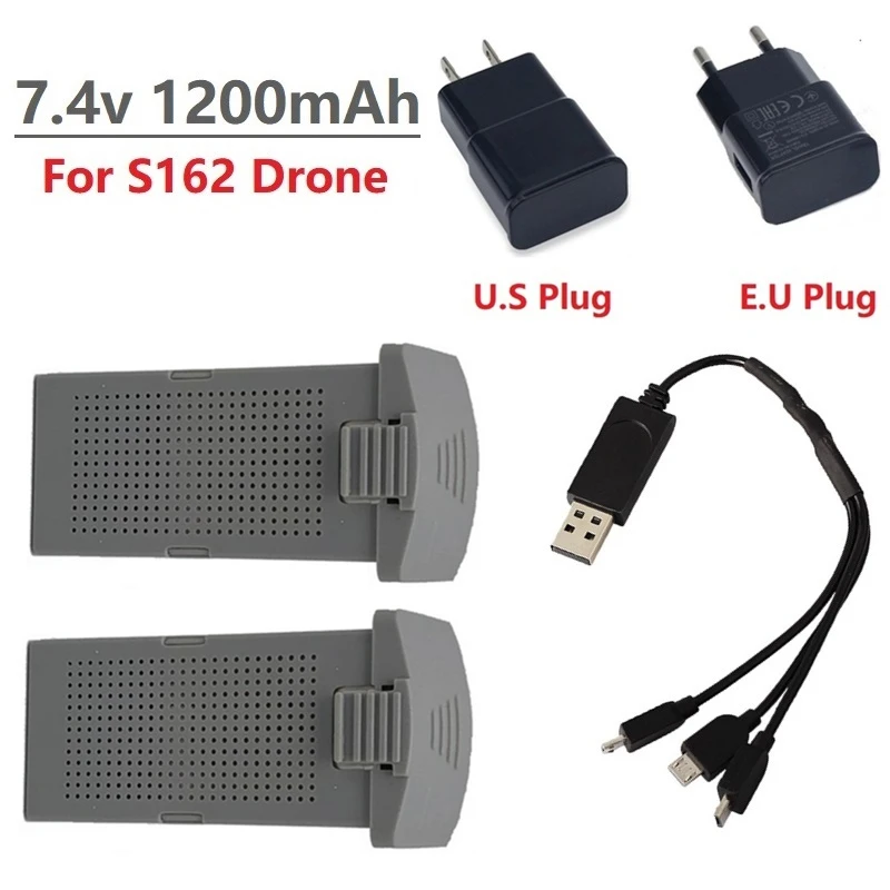 7 4 V 1200mAh аккумулятор дрона Зарядное устройство для S162 / S162PRO GPS Квадрокоптер с