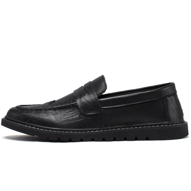 spring and autumn British style leather casual shoes men's shoes casual lightweight simple classic fashion business shoes
