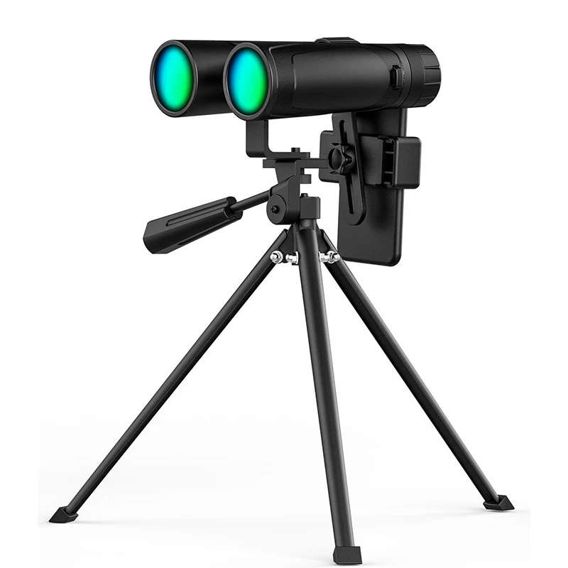 Телескоп 12x42 бинокль высокой мощности ночного видения высокой мощности HD телескоп BK4 Призма оптические линзы Открытый Охота наблюдение за птицами Кемпинг туризм Spyglass бинокль для охоты - Цвет: with Tripod