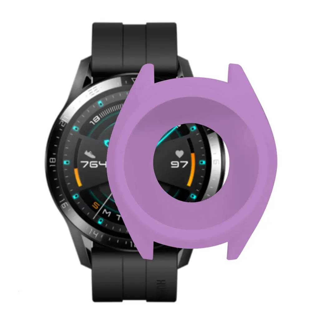 Мягкий ТПУ силиконовый чехол для huawei Watch GT 2 GT умный Браслет защитная рамка оболочка для GT2 защитный напульсник