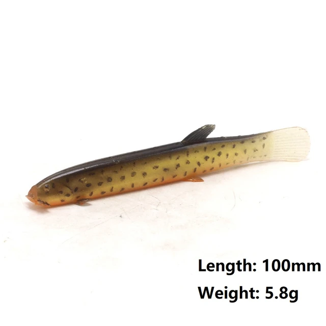 2-5pcs/lot Loach soft bait 10cm/5.8g Artificial Silicone Eel lure
