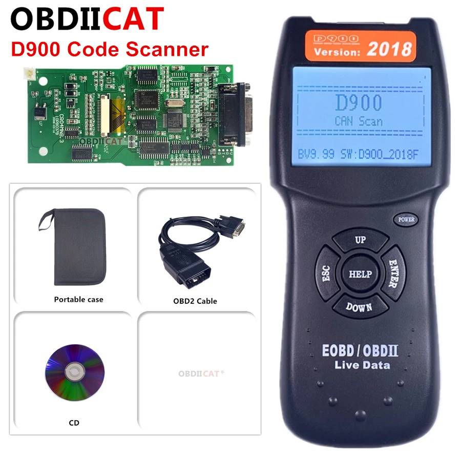 Obdiicat D900 V18 Can Scan Obd2 Canbus Live Pcm Data Code Reader Scanner Auto Code Eobd Diagnostic Tool Code Readers Scan Tools Aliexpress