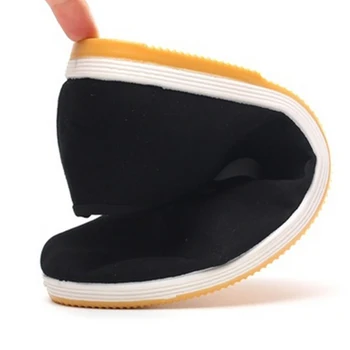 Quality Black Cotton Shoes Men s Traditional Chinese Kung Fu Cotton Cloth Wing Chun Tai