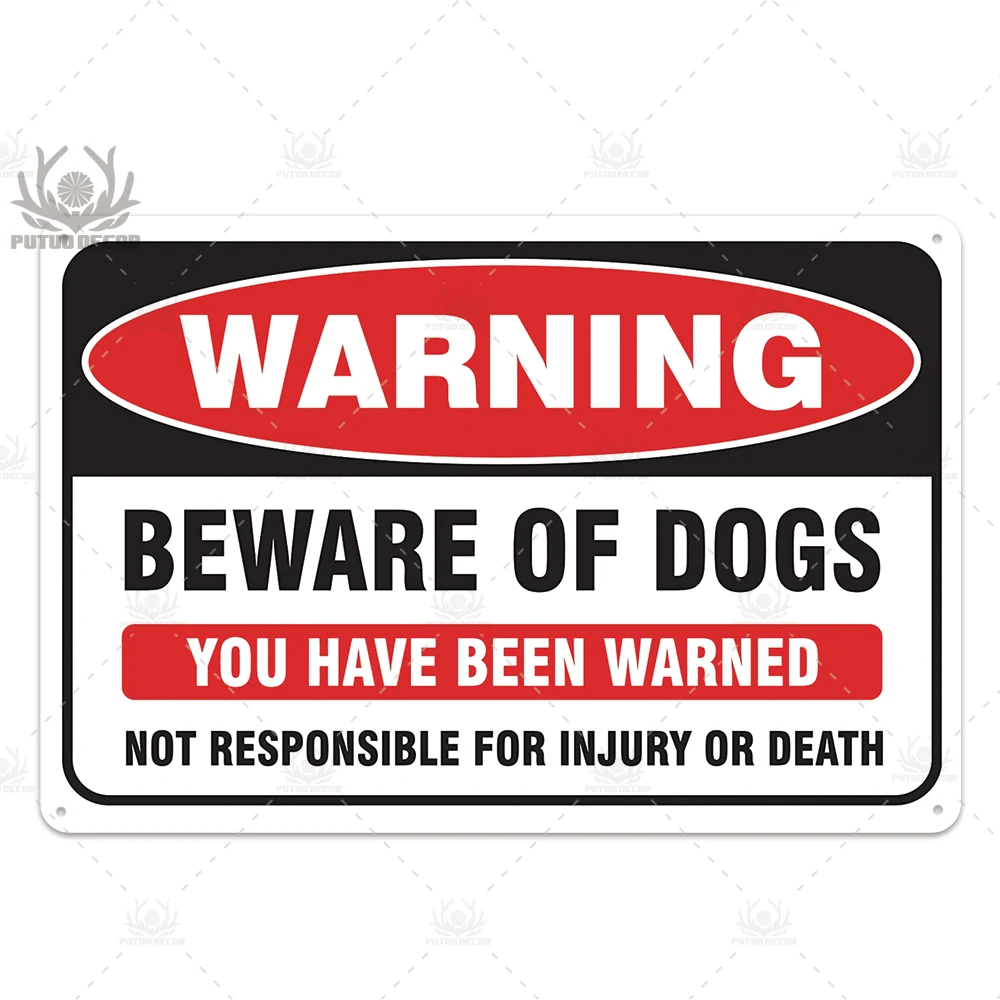 Остерегайтесь, знак Предупреждение ющий металлический знак, знак охранника, знак для собаки, Декор стены, знак двора, не нарушается, металлические знаки для собак - Цвет: BZ0009