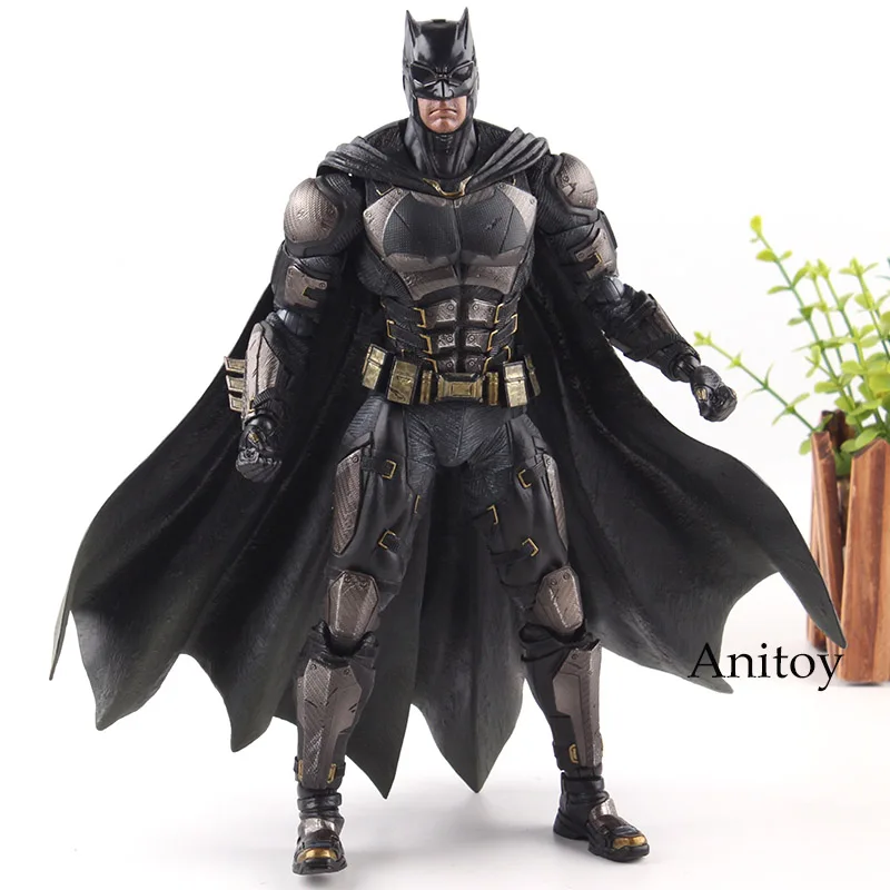 Play Arts Kai Justice League Фигурки № 1 Playarts Kai Batman статуя Тактический Костюм Ver. ПВХ Коллекционная модель игрушки 25 см wi