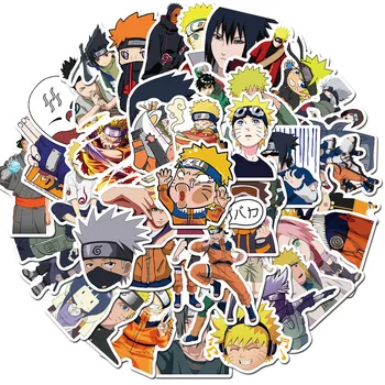 

10/50pcs Cartoon Anime NARUTO Waterproof Kids Stickers Skateboard Suitcase Guitar Graffiti DIY Sticker Children Classic Toys