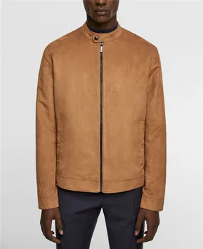 

Spring Autumn Mens Designer Jackets Fashion Mens Solid Outerwear Casual Stand Collar Coat with Zipper