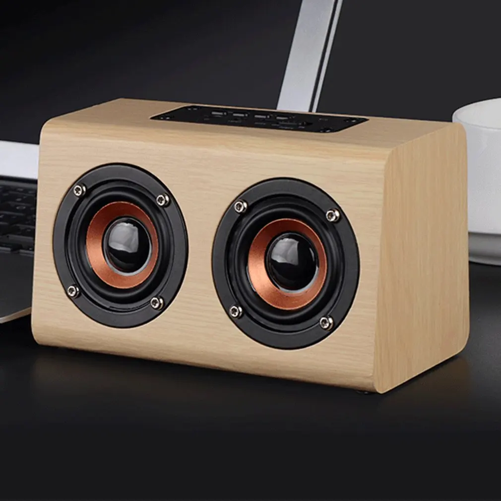 Деревянный беспроводной Bluetooth динамик Саундбар Портативный hifi шок бас аудио колонки бар caixa de som