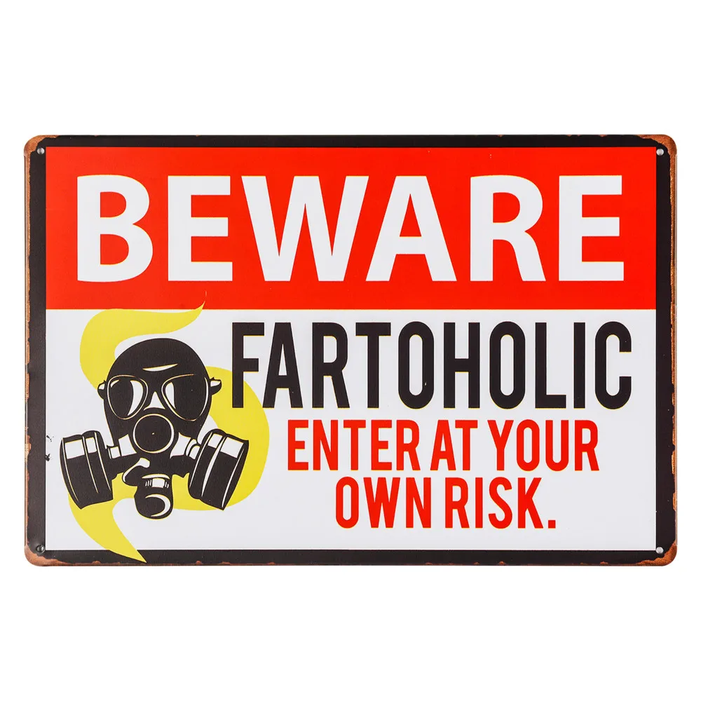 Предупреждение ждающий знак-Остерегайтесь Fartoholic войдите в свой риск!