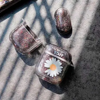 

Case For Apple airpods case Cute Floral Daisy Wireless Bluetooth Earphone Case For Airpods Headphone Hard Protective Case