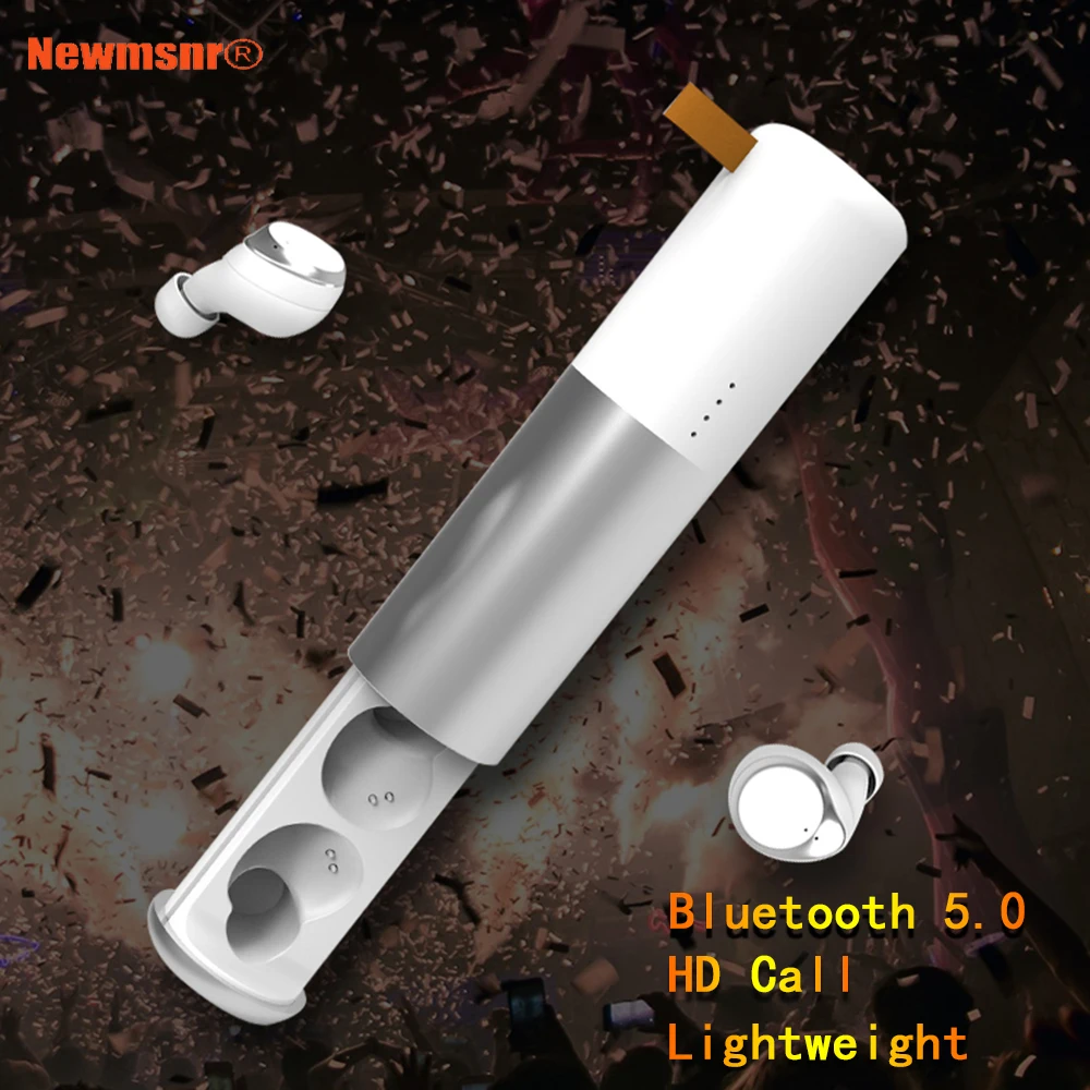 

Newmsnr TWS-D16 Wireless earphone Bluetooth 5.0 Stereoscopic Sound headphones,Noise reduction Tap Control for iphone xiaomi