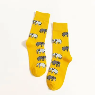 Женские носки новые зимние милые носки в стиле хип-хоп с животными забавные уличные носки Harajuku скейтборд счастливые носки подарки на свадьбу рождство - Цвет: 5