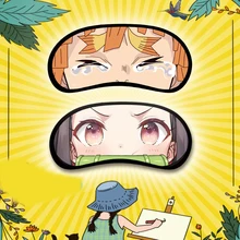 Kimetsu No Yaiba Eye Mask Cotton Shading Eyes Cover Demon Slayer Cosplay Fashion Blindfold Relief Fatigue Anime Eyeshade