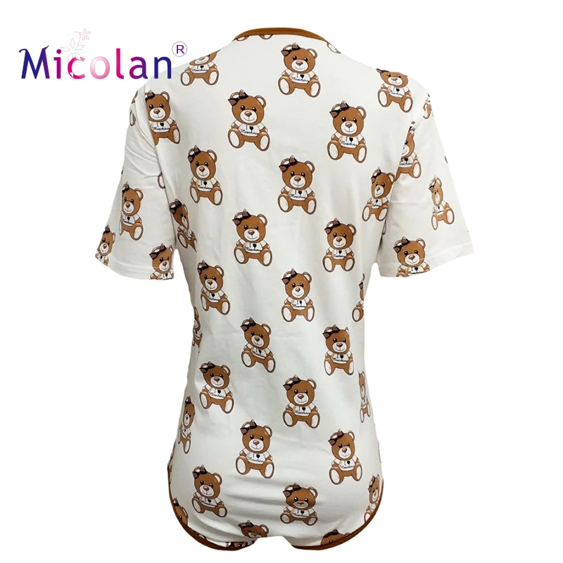 ABDL Adult Baby Size Onesie Sexy Pajamas Romper Open Snap Crotch Diaper Lover DDLG Cotton | Мать и ребенок