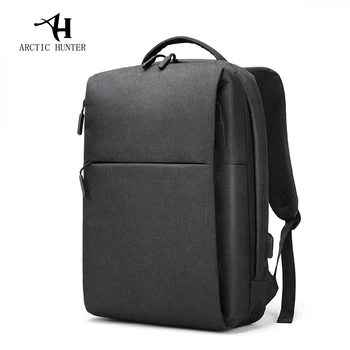 

ARCTIC HUNTER Business men Large capacity Casual Waterproof Backpack College USB Charge Student Bags 15.6-inch Computer Bag