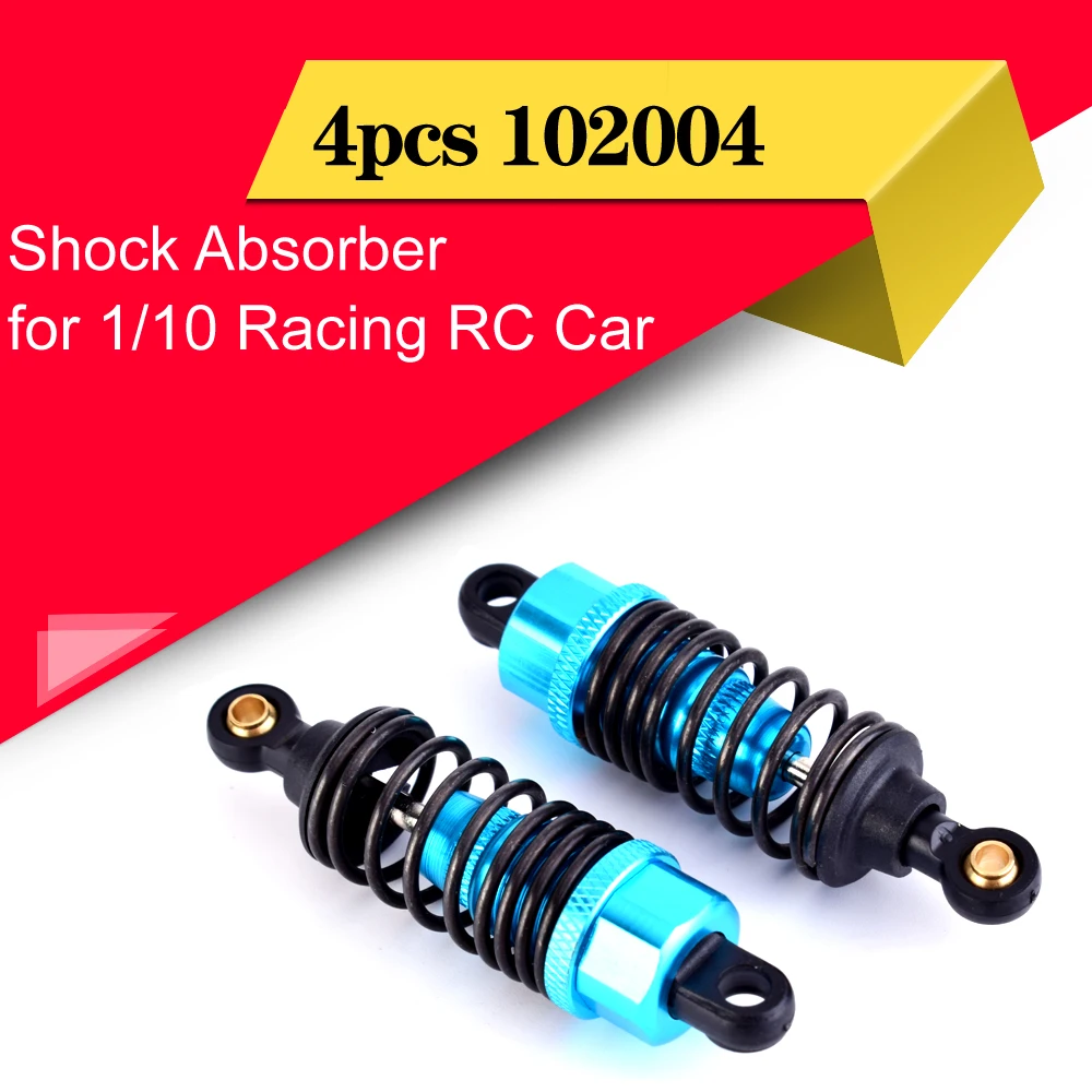 

4pcs Upgrade Parts 102004 Blue Metal Shock Absorber Suspension Damper for 1/10 HSP Himoto Redcat Racing RC Car Truck Buggy